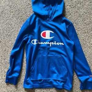 Bright Blue Boys Champion Hoodie